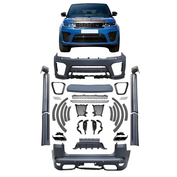 For Land Rover Range Rover 2018-2020 Sport Upgrades SVR Style Bodykit Bumper - Image 2