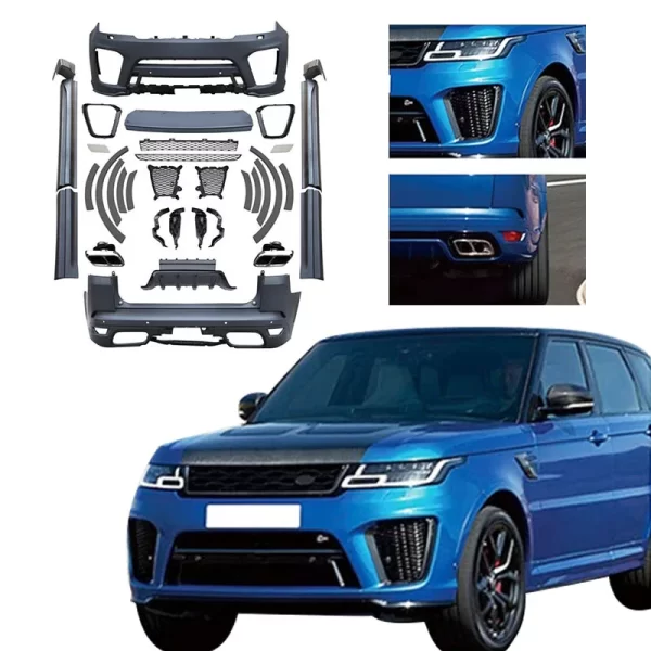 For Land Rover Range Rover 2018-2020 Sport Upgrades SVR Style Bodykit Bumper - Image 4