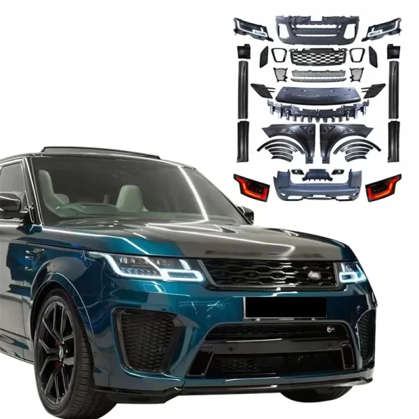 Whole Appearance Accessories Conversion Bodykit for Range Rover Sport 2014-2017 Update 2021 SVR Style Body Kit - Image 3