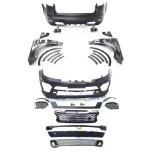 For Land Rover Range Rover Sport 14-17 Upgraded for SVR Style Body Kit Front Rear Bumpers