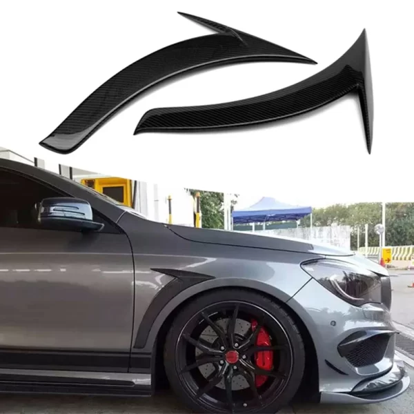 Carbon Fiber Side Fender Vent Cover for 2013-2019 Mercedes Benz W117 CLA45 CLA180 - Image 4