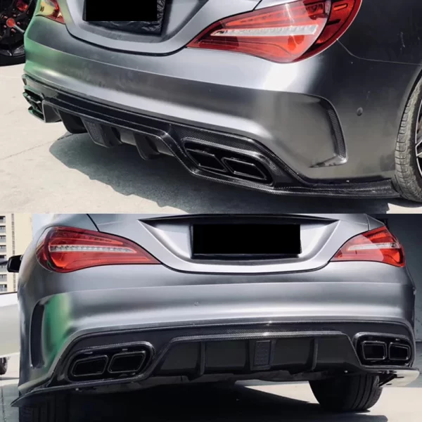 Carbon Fiber CMST Style Rear Diffuser for Mercedes Benz Cla-Class W117 Cla45 Auto Part Rear Diffuser - 图片 5