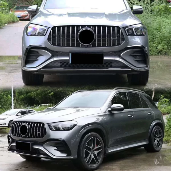 Auto Modification Conversion Body Kit for Mercedes Benz W167 GLE 2019-2023 Upgrade to 2024 GLE63 AMG Front Rear Bumper - Image 5