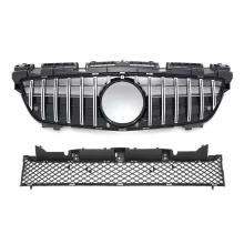 SLK Class R172 GT Style Front Grille for Mercedes SLK200 SLK250 SLK350 Front Bumper Grill Mesh Silver 2011-2015