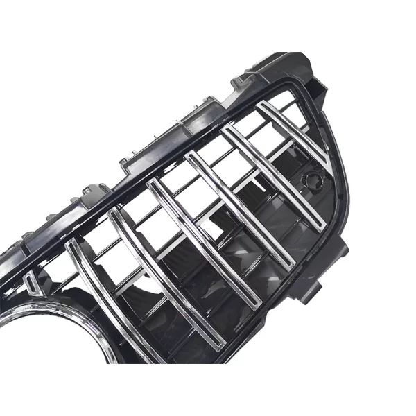 SLK Class R172 GT Style Front Grille for Mercedes SLK200 SLK250 SLK350 Front Bumper Grill Mesh Silver 2011-2015 - Image 5