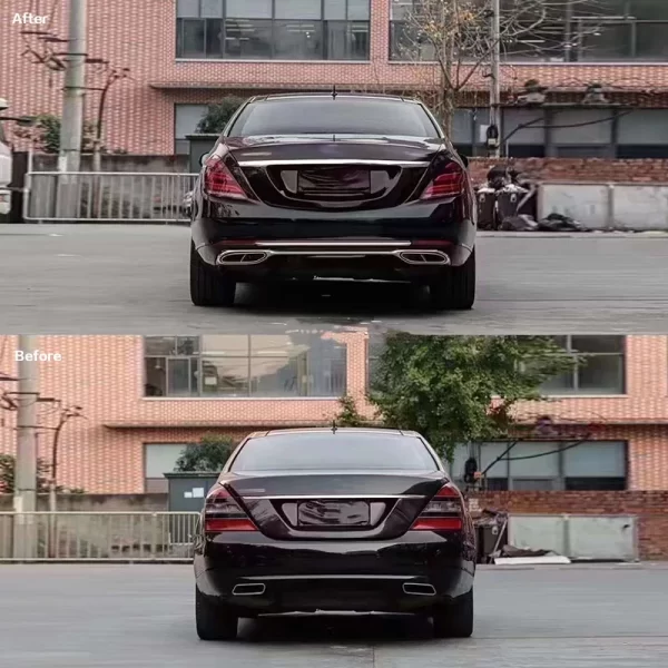 Body Kit for Benz W221 2006-2013 to W222 S63 AMG Model Include Front and Rear Bumper Grille Hood Body Kit - Image 5