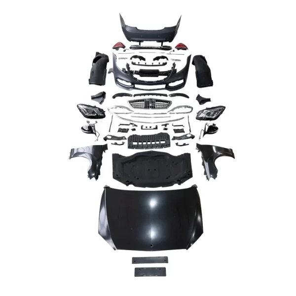 W221 Upgrade to W222 Body Kits for Mercedes Benz W221 to W222 Maybach Headlights Fenders Hood Car Bumper