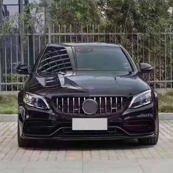 Car Accessories China Car Bumper for Benz C-Class W205 Upgrade C63 AMG Body Kits Front Bumper Grilles Side Skirt Rear Diffuser - Image 3
