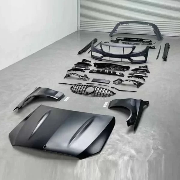 Car Accessories China Car Bumper for Benz C-Class W205 Upgrade C63 AMG Body Kits Front Bumper Grilles Side Skirt Rear Diffuser - Image 5