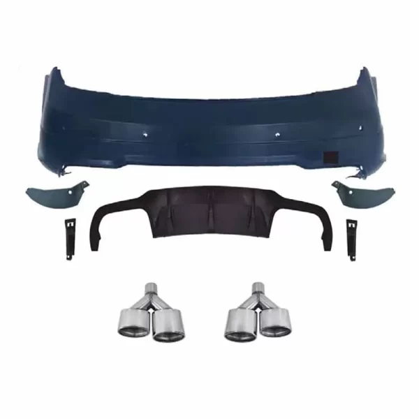 2011-2014 W204 High-quality Front Rear Bumper Side Skirts for Mercedes-Benz C-CLASS (W204) Refit Upgrade to C63 Full Bodykit - Image 3
