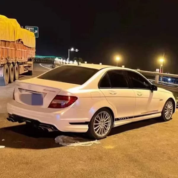 Whole Set Body Kit for Mercedes benz C Class W204 C200 C260 C300 to C63 AMG Front Rear Bumper Grille Side Skirt Headlights Hood - Image 4