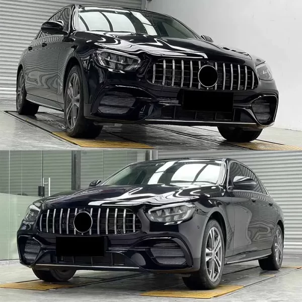 High Quality 2021 E63 Auto Parts Body Kit for Mercedes Benz W213 Modified to E63 AMG 1:1 Style Bumper with Grille