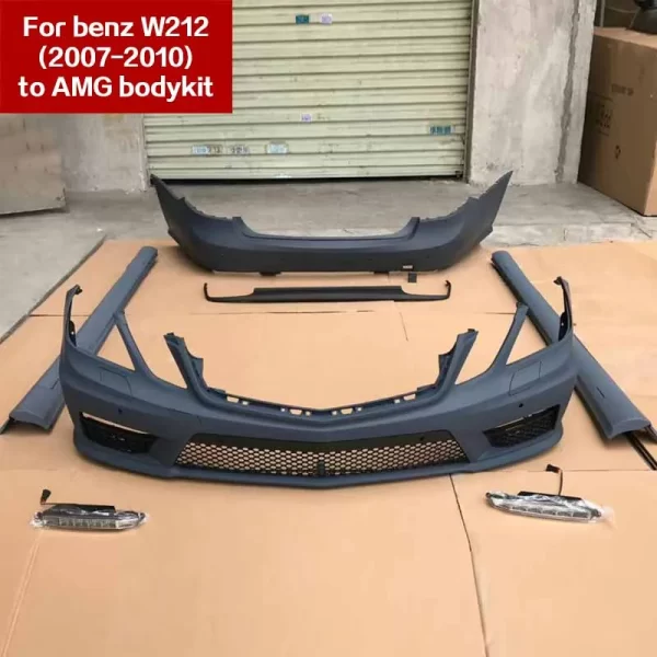Hot Selling Bodykit for Benz E200 E300 W212 E Class Tuning Upgrade E63 AMG Design Body Kit Spoiler Lip Bumper Hood - Image 2