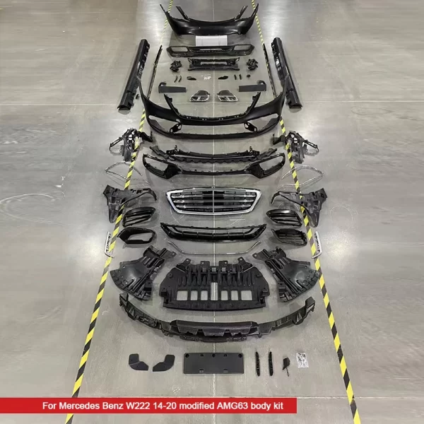 Suitable for Mercedes Benz S-Class W222 Body Kit, Suitable for W222 S63 S65 2018-2020 S-Class W222PP Material Bumper - Image 2