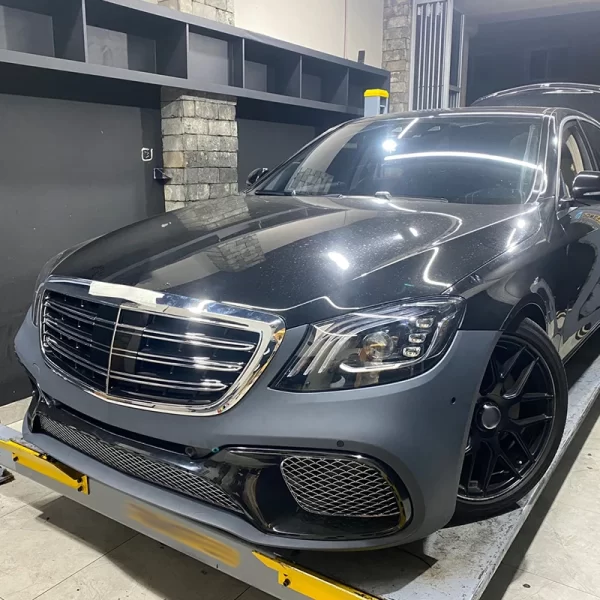 Old to New S63 S65 AMG Style Car Parts Auto Front Bumper Rear Diffuser Body Kit for BENZ W222 2014-2022 - Image 3