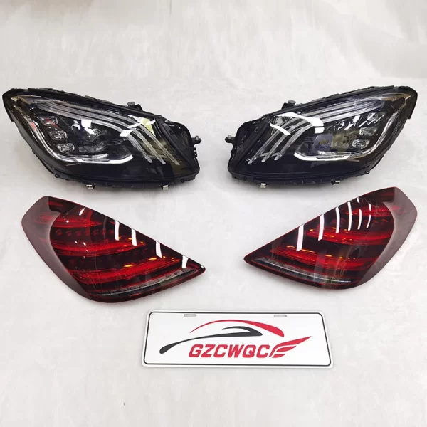 Old to New S63 S65 AMG Style Car Parts Auto Front Bumper Rear Diffuser Body Kit for BENZ W222 2014-2022 - Image 5