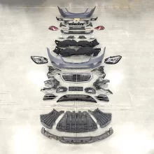 For Mercedes-Benz S-Class W222 Front and Rear Bumper Body Kit for Old and New Models Car Appearance Parts for S450 Upgrade