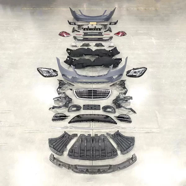 For Mercedes-Benz S-Class W222 Front and Rear Bumper Body Kit for Old and New Models Car Appearance Parts for S450 Upgrade