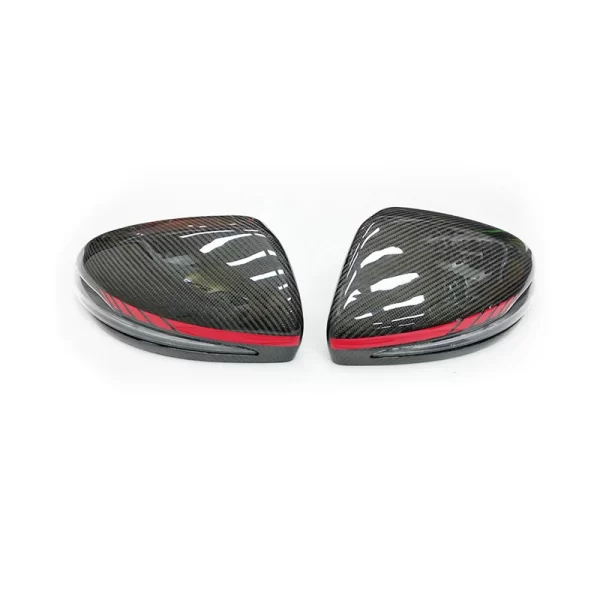 M Colour Style W205 Carbon Fiber Mirror Cover With LED Replacement for Mercedes benz W205 W222 W213 W238 X205 GLC GLS C S
