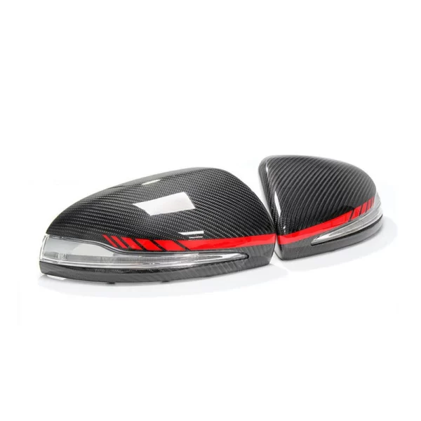 M Colour Style W205 Carbon Fiber Mirror Cover With LED Replacement for Mercedes benz W205 W222 W213 W238 X205 GLC GLS C S - Image 2