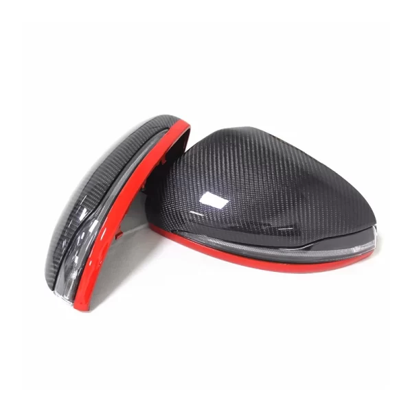 Carbon Mirror Replacement for Mercedes Benz W205 W213 W222 GLC 2014-2018 with LED Lights Fitment Side Mirror Cover Left Driver's