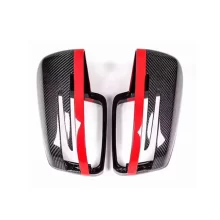 Carbon Fiber Side Rearview Mirror Cover Red Decoration for Mercedes Benz 2007-2018 GLE/GLS/GL /R/M/G Class W463 Mirror Cover