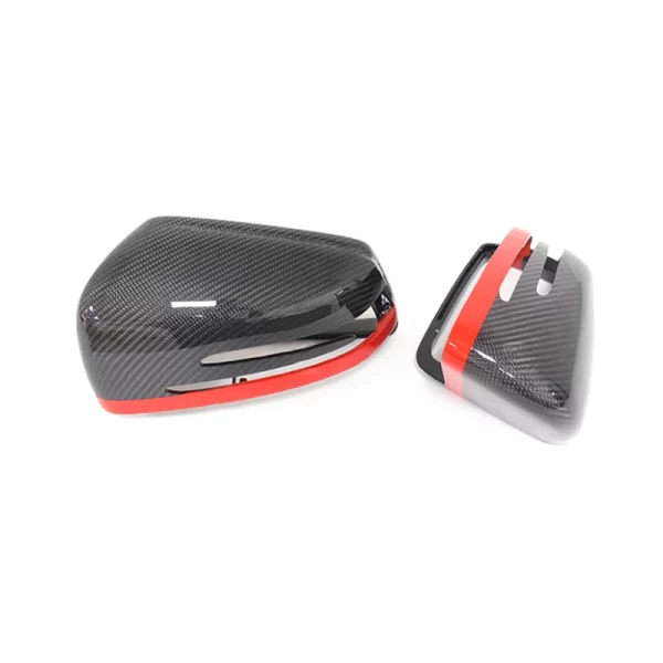 Carbon Fiber Side Rearview Mirror Cover Red Decoration for Mercedes Benz 2007-2018 GLE/GLS/GL /R/M/G Class W463 Mirror Cover - Image 2