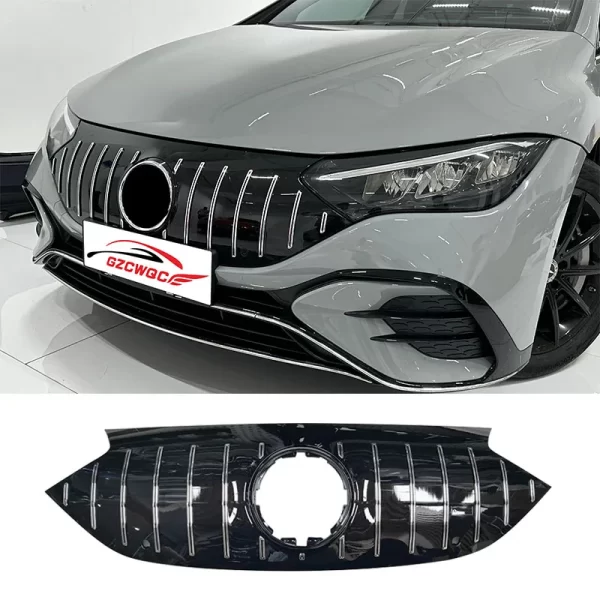 ABS Grille Front Bumper Grill for Mercedes Benz EQE Class W295 2022 2023 EQE350 EQE500 EQE43 53 Glossy Black Chrome Grill - Image 5
