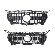 High Quality Black Front Bumper Grille for Mercedes-Benz AMG 14-16 GT Style Two Door Car High Quality Car Grill