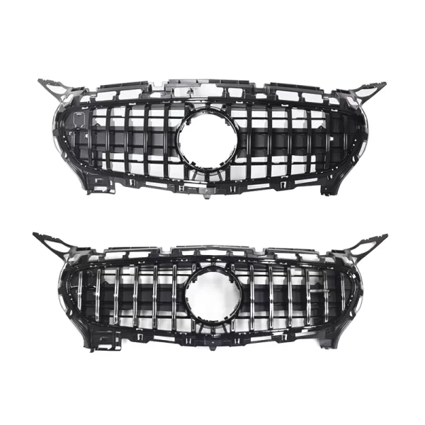 High Quality Black Front Bumper Grille for Mercedes-Benz AMG 14-16 GT Style Two Door Car High Quality Car Grill