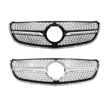 V Class W447 V260 ABS Car Grill 2016-2019 Diamond Style Front Grill for Mercedes Benz W447 Bumper Grille Car Accessories Parts