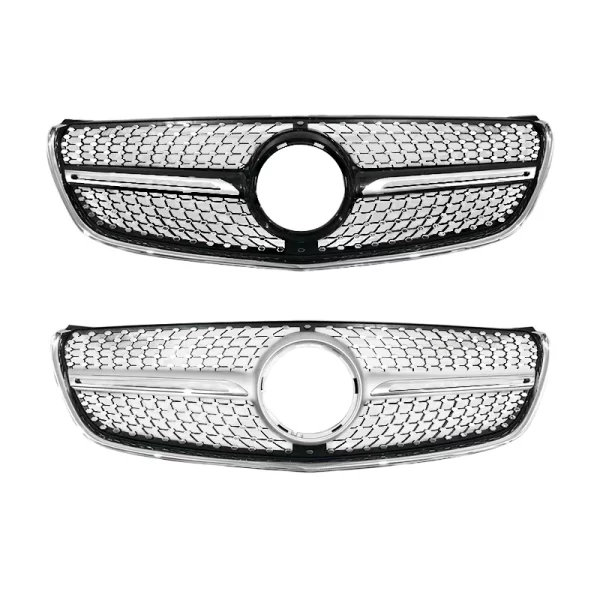 V Class W447 V260 ABS Car Grill 2016-2019 Diamond Style Front Grill for Mercedes Benz W447 Bumper Grille Car Accessories Parts