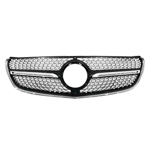 V Class W447 V260 ABS Car Grill 2016-2019 Diamond Style Front Grill for Mercedes Benz W447 Bumper Grille Car Accessories Parts - Image 2