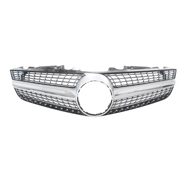 R230 Diamond Style Grill Front Modified Tuning Grill for Mercedes Benz SL Class R230 Body Kit 2008-2012 - Image 3