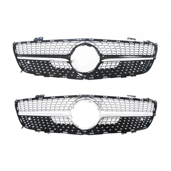 R231 Replacement Diamond Grill Premium Front Bumper Grille for Mercedes Benz SL Class R231 Body Kit 2012-2016