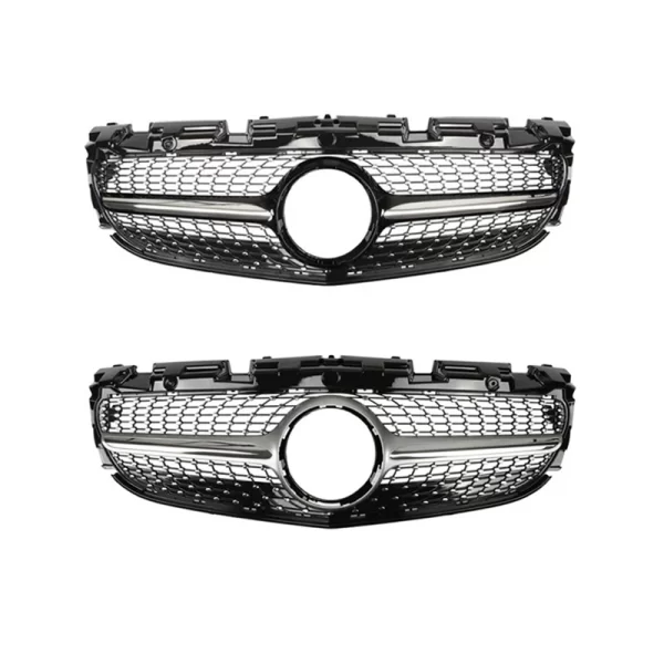 R172 Grille Front Bumper Modified Diamond Grill for Mercedes Benz SLC Class R172 Grill Body Kit 2016-2020 - Image 2