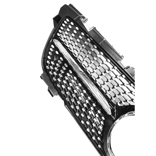 R172 Black Diamond Style Center Grille for Mercedes-Benz SLC Class R172 Front Bumper Grill 2011-2015 - Image 4