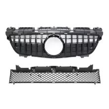 SLK Class R172 GT Style Front Grille for Mercedes SLK200 SLK250 SLK350 Front Bumper Grill Mesh Silver 2011-2015