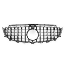 GT R AMG Diamond Style Grill Grille Black Silver Front Bumper for Mercedes Benz W213 E250 E300 E400 2017-2020