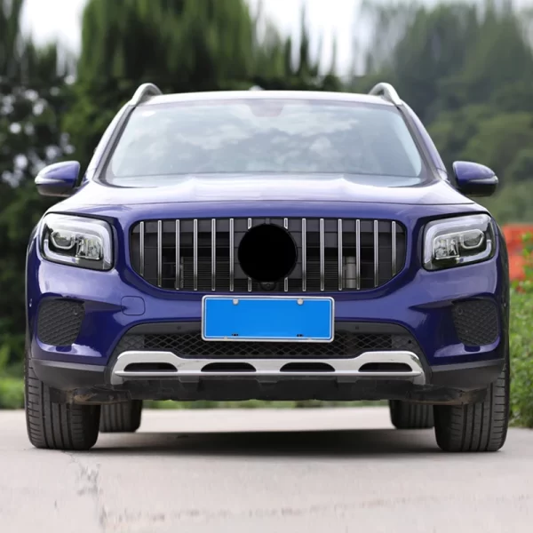 X247 Front Grille Bumper Black Sliver GT R GTR Style Front Grill for Mercedes Benz GLB X247 2020 2021 2022 2023 - Image 4