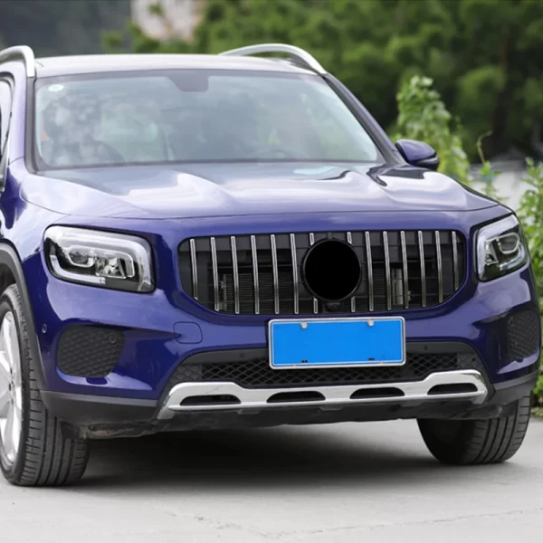 X247 Front Grille Bumper Black Sliver GT R GTR Style Front Grill for Mercedes Benz GLB X247 2020 2021 2022 2023 - Image 5