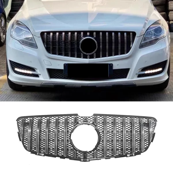 W251 Modified GT Grille for Mercedes Benz R CLASS W251 Car Front Bumper Grille 2011-2017 - Image 4
