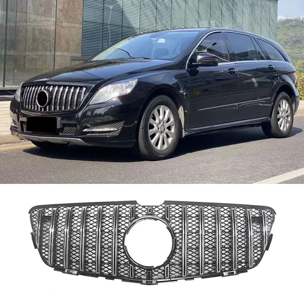 W251 Modified GT Grille for Mercedes Benz R CLASS W251 Car Front Bumper Grille 2011-2017 - Image 5