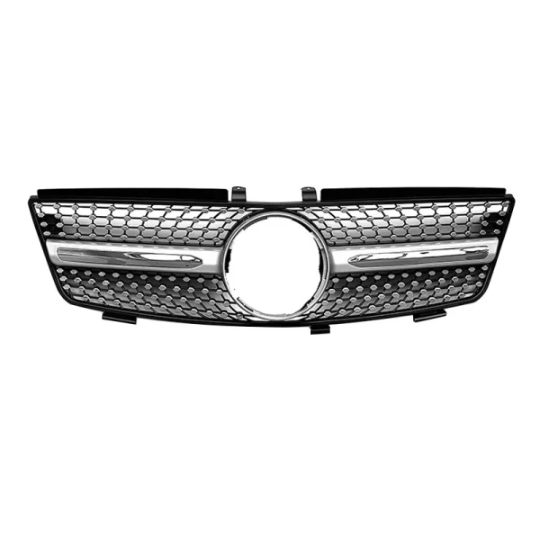 ML W164 Modified Grille W164 Upgraded Diamond Style Front Bumper Grille for Mercedes Benz ML X164 2005-2008 - Image 2