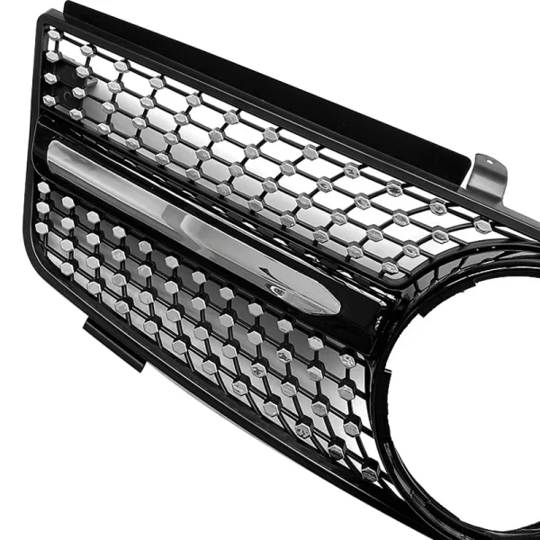 ML W164 Modified Grille W164 Upgraded Diamond Style Front Bumper Grille for Mercedes Benz ML X164 2005-2008 - Image 4