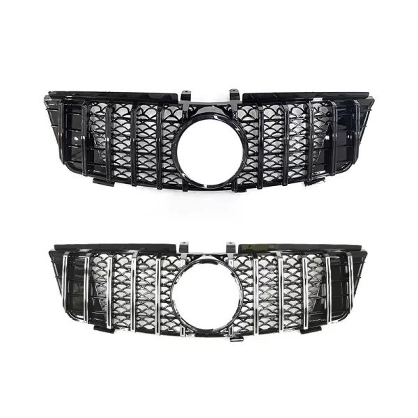 ML W164 Facelift Grill Chrome/black ABS GT Style Front Grille for Mercedes Benz ML CLASS W164 X164 2005 2006 2007 2008