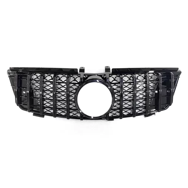 ML W164 Facelift Grill Chrome/black ABS GT Style Front Grille for Mercedes Benz ML CLASS W164 X164 2005 2006 2007 2008 - Image 3
