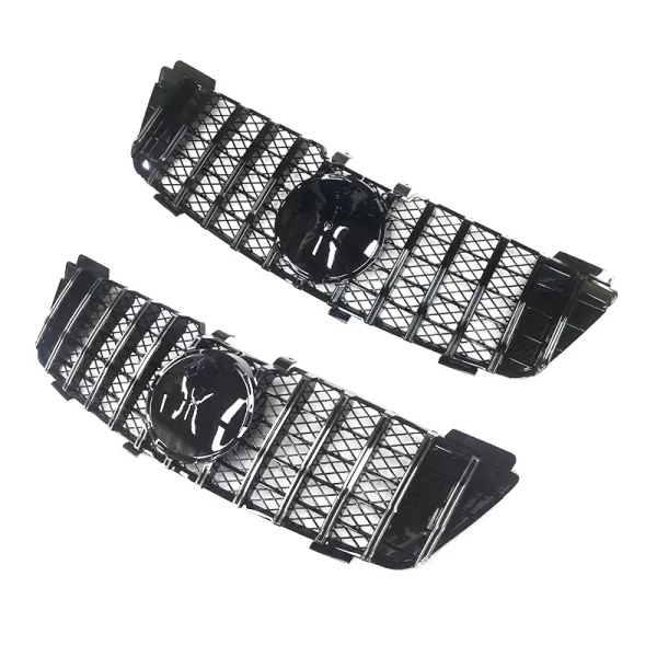 ML W164 Facelift Grill Chrome/black ABS GT Style Front Grille for Mercedes Benz ML CLASS W164 X164 2005 2006 2007 2008 - Image 4