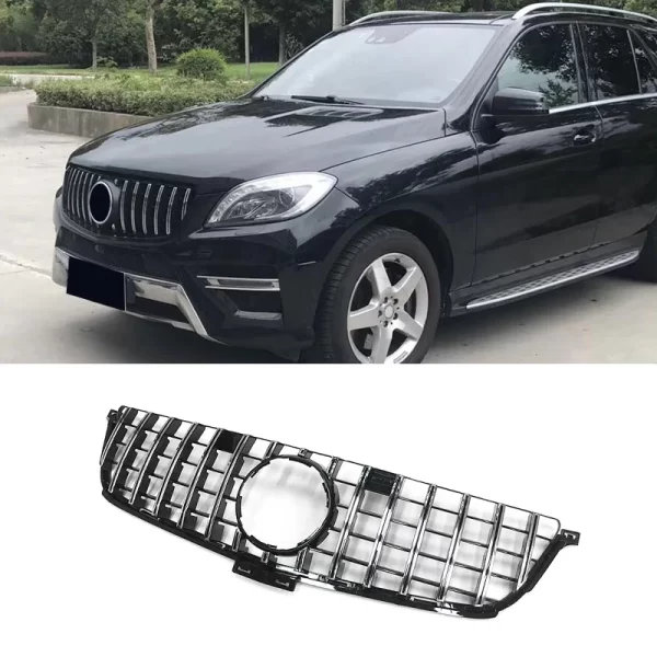 For Mercedes Benz ML CLASS W166ML300ML320ML350ML400 63 Upgrade GT Car Grille 2012 2013 2014 2015 - Image 5