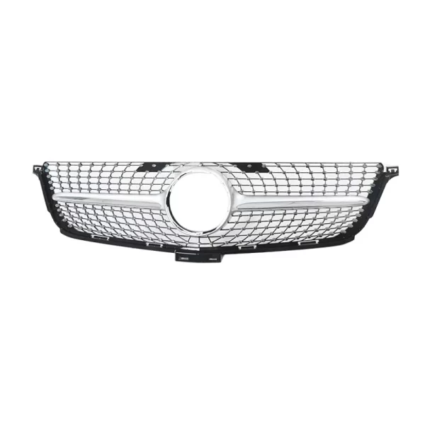 Diamond Style Black/sliver Car Front Grille for Mercedes Benz ML Class W166 ML300 ML320 ML350 ML400 2012-2015 Car Grill - Image 2